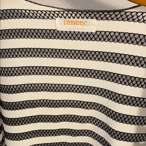 Black & White Mesh coverup - Picture 2 of 2